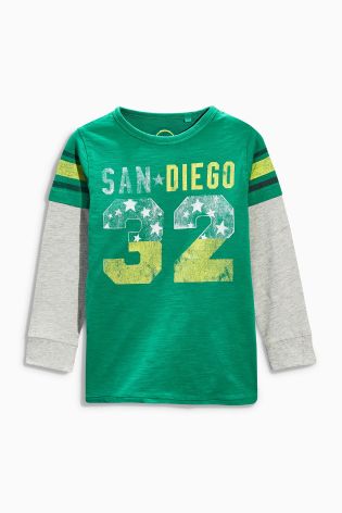Green San Diego Print T-Shirt (3-16yrs)